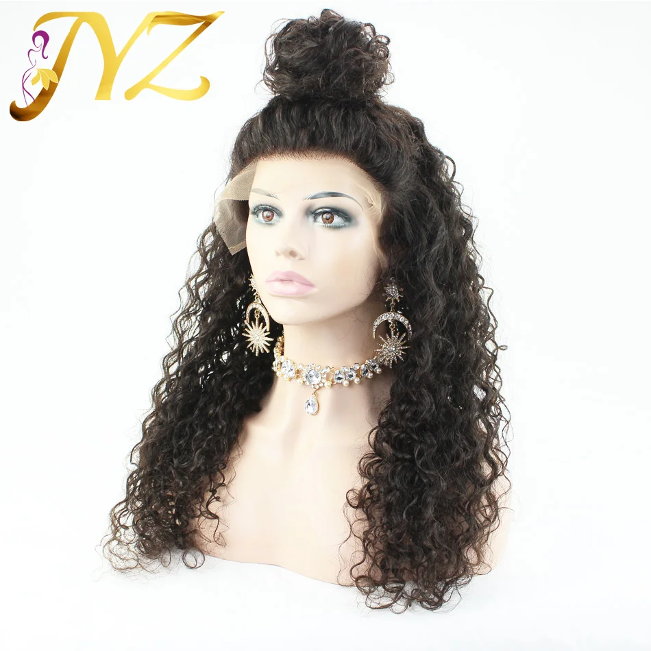 Вьющиеся 13x4 человеческие волосы на кружеве парики для черных женщин бразильские