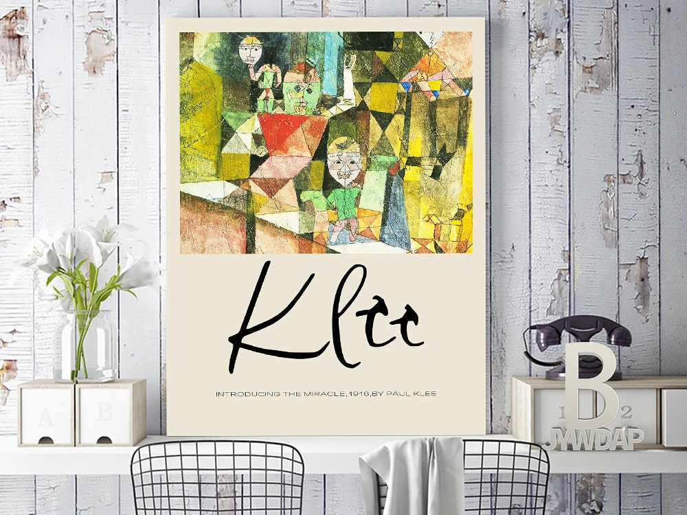 Абстрактная Экспресс-выставка Paul Klee фотореквизиты винтажные художественные