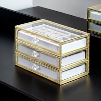 12 layers antique jewelry storage box drawers rack holder acrylic earrings display stand storage case