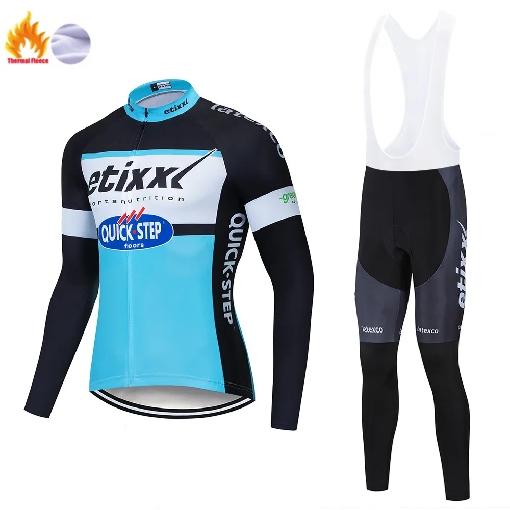 2019 Pro Team велокофты 20D Bib набор Мужская одежда для велосепидистов зимняя теплая