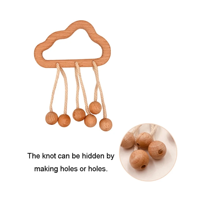 

Baby Bed Hanging Toy Stroller Hanging Accessories Baby Room Decoration Eco-friendly Wooden Hanging Pleasant Toys