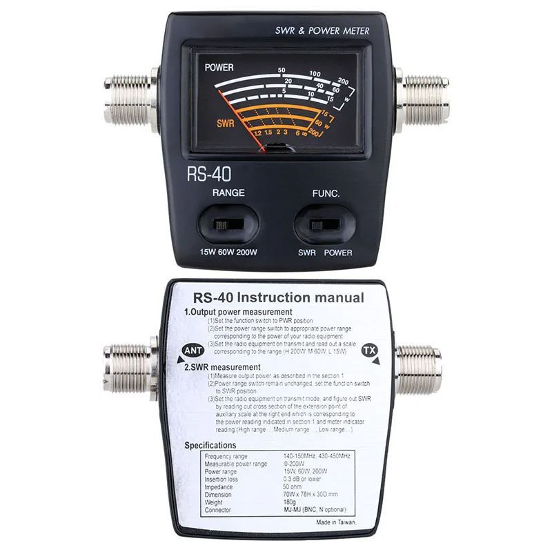 Portable Swr Standing Wave Ratio Watt Power Meter For Ham Mobile Vhf Uhf Single Phase Electric Energy Meters | Инструменты