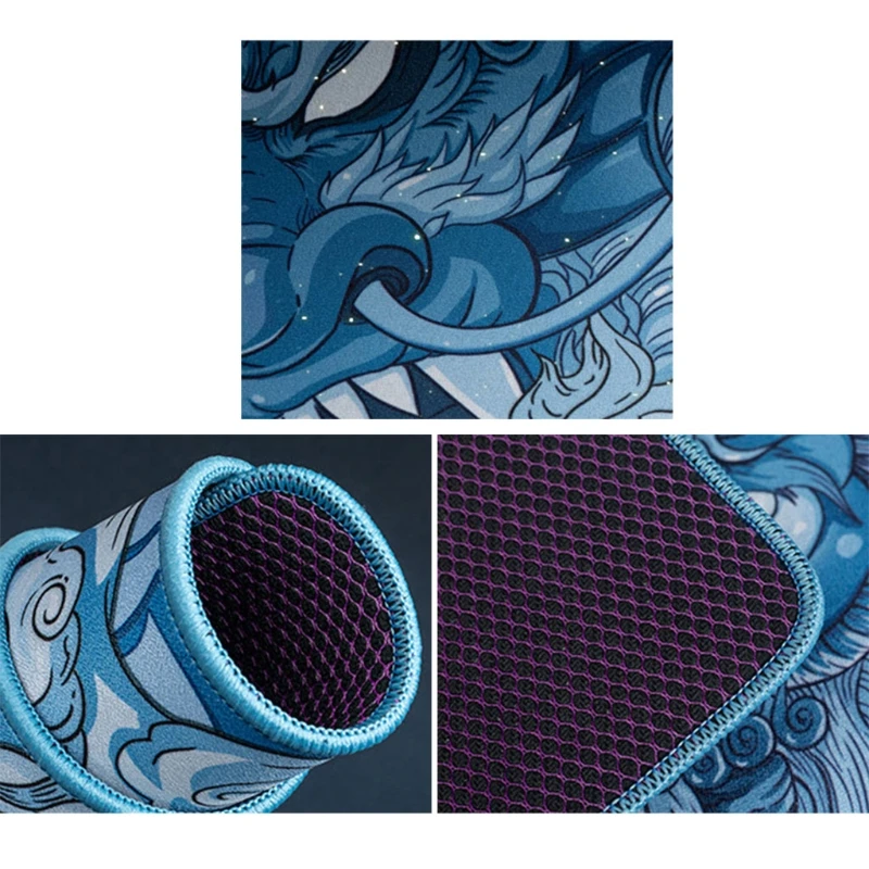 

Original Hotline Games Mouse Pad T-series Dragon Pattern Thickened Waterproof Sweat-proof Stain Resistant Edge Locked X6HA