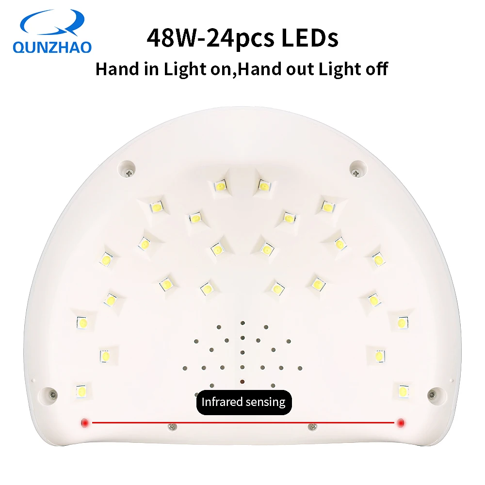 Лампа для ногтей Charming2 светодиодсветодиодный 48 Вт переключатель 24