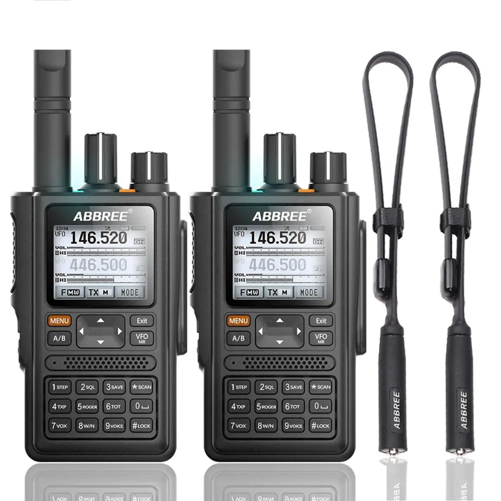 add tactical anten 2 шт ABBREE AR-F8 gps рация Высокая мощность 136-520 МГц Частота CTCSS DNS Обнаружение огромный СВЕТОДИОДНЫЙ дисплей 10 км большой диапазон - Цвет: add tactical anten