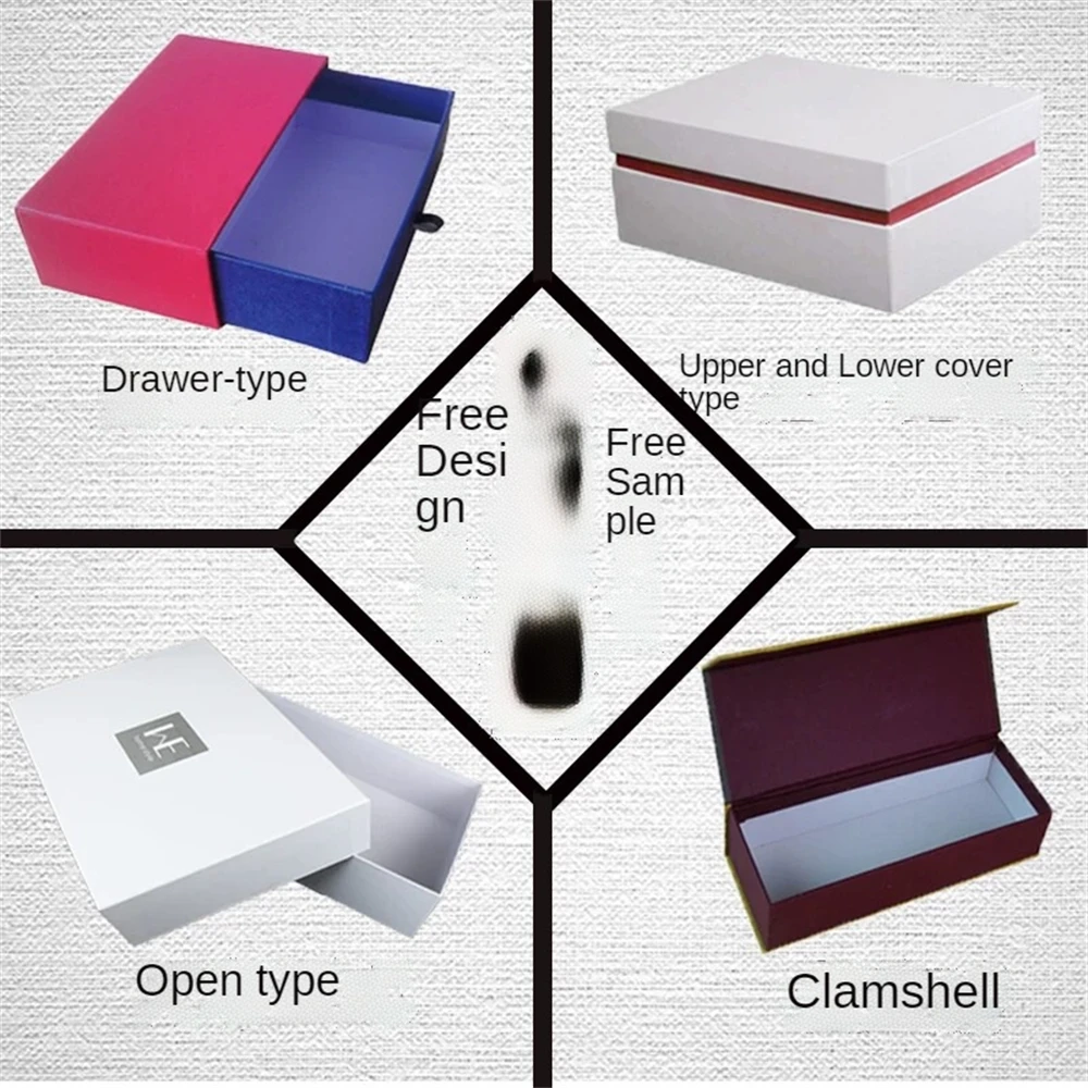 

Customized Gift Card in a Premium Holiday Gift Box Personal Design Printing Christmas Gift Box Assortment Patterned Wrapping