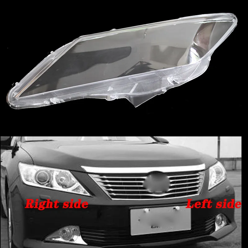 Для Toyota Camry 2012 2014 передние фары прозрачные абажуры лампа оболочка маски крышка