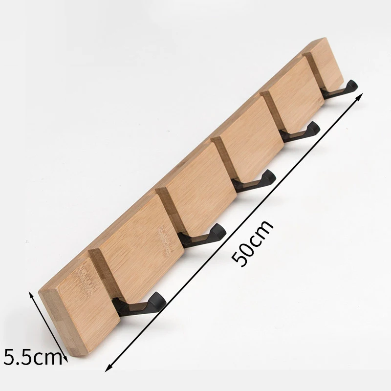 

Nordic Simple Style Bedroom Door Back Coat Rack Clothes Hanger Hooks Living Room Closet Bamboo Hat Racks Keys Hanger Wall Hook