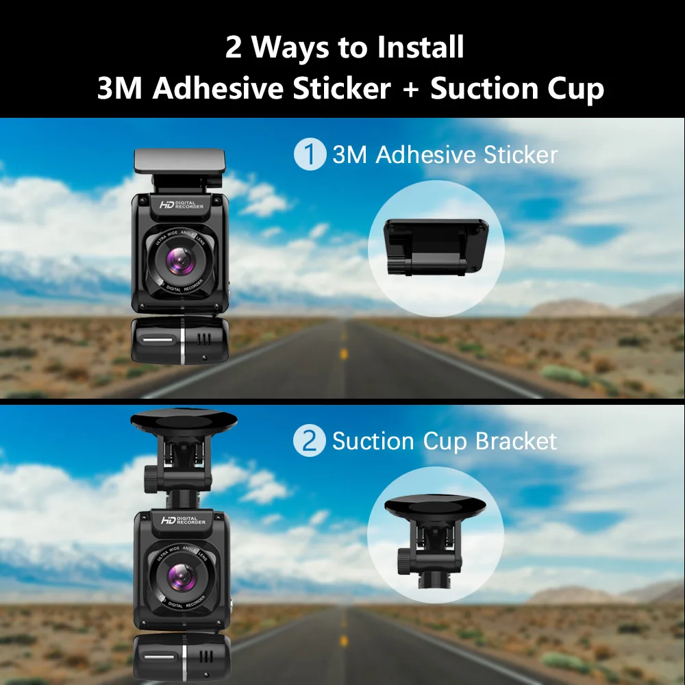4K 2160P мини скрытый двойной объектив Автомобильный видеорегистратор Sony IMX323 датчик