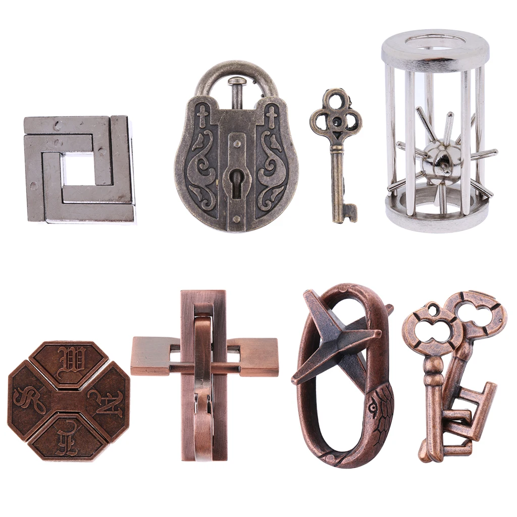 Набор из 7 пазлов головоломка для развития интеллекта взрослых и детей тестовые