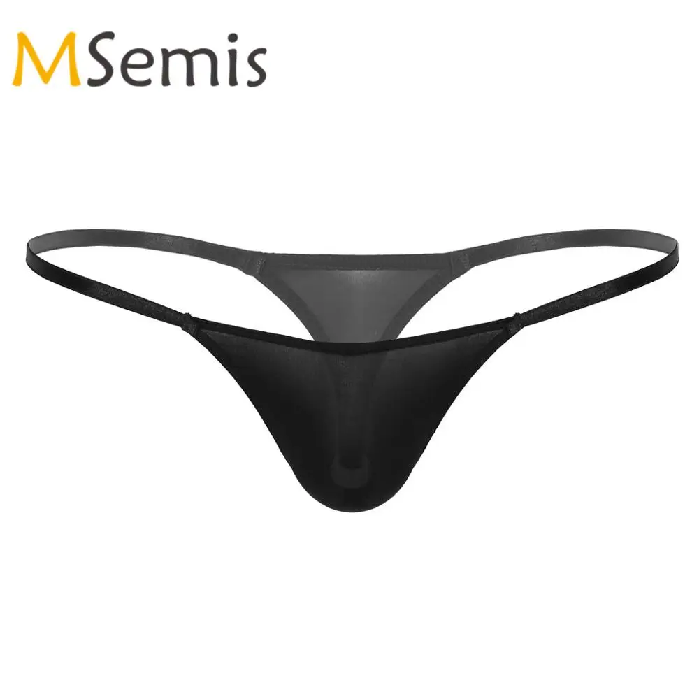 Мужское нижнее белье горячее Прозрачное с низкой посадкой и Т образной спинкой