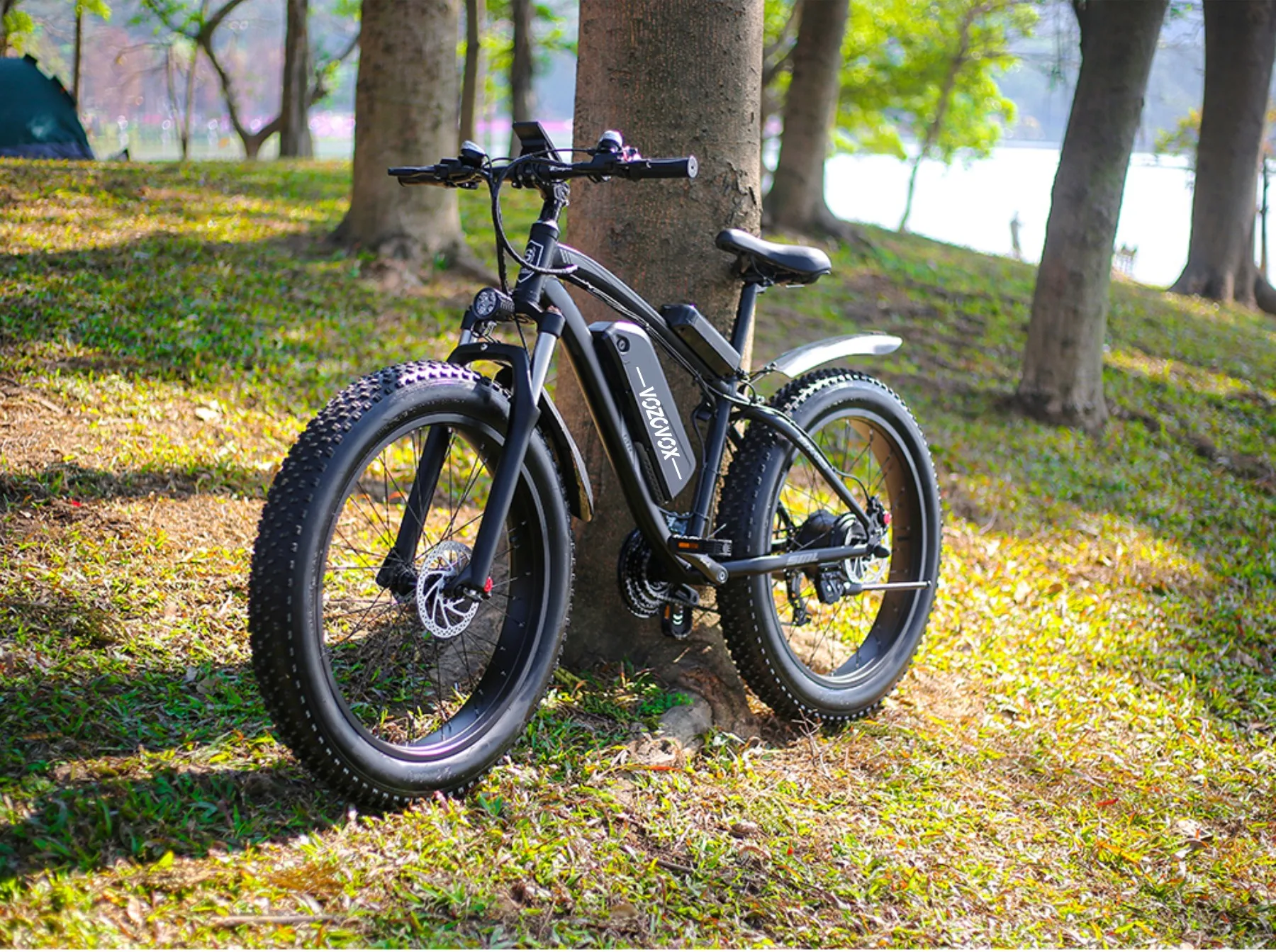 Bestellen VOZCVOX Elektrische Bikes 1000W 48V Off Road 26 ”4,0 Fett Reifen E-Bike Elektrische Mountainbike Mit Zurück Sitz