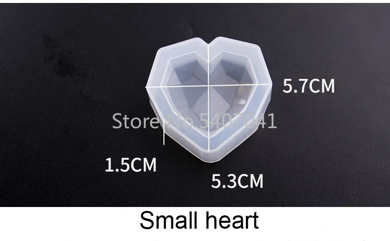 Новые алмазные Силиконовые Ювелирные изделия в форме сердца ручной работы