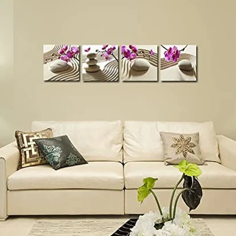 4 шт. настенные картины Орхидея | Дом и сад