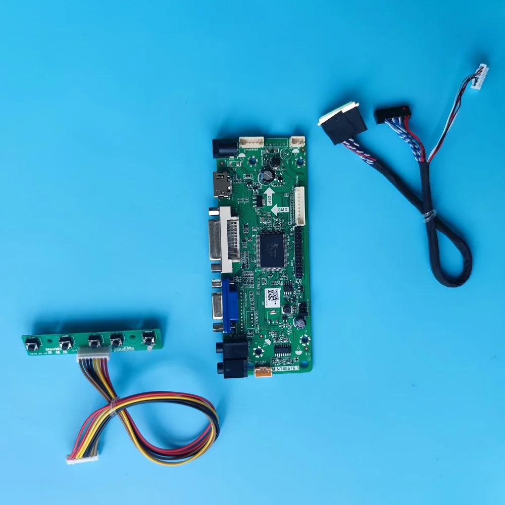 

LED DVI LCD M.NT68676 audio VGA LVDS controller board screen board for 13.3" LP133WH2-TLC2/TLL1/TLL2/TLL4/TLN1 1366*768 monitor