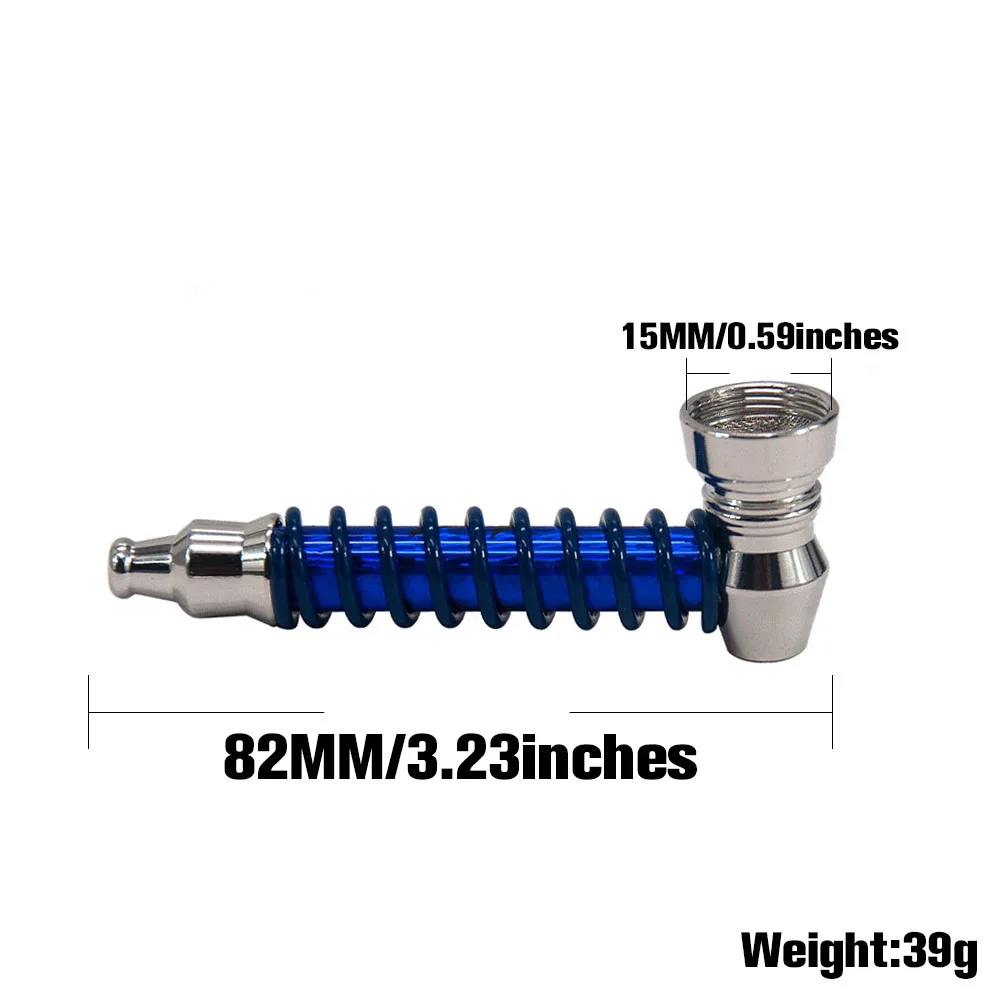 Богач собака мини металлическая курительная трубка 82 мм с металлической чашей
