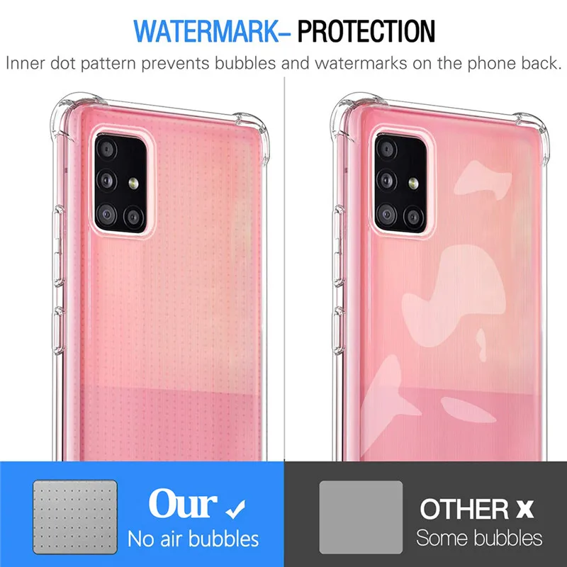 

Transparent Silicone Case For Samsung A51 A71 Galaxy A50 A32 5G Phone Case Original Anti Shock Cases Samsung A 51 71 Soft Cover
