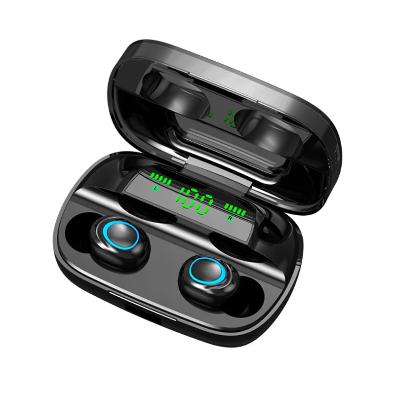 Ralyin Bluetooth наушники V5.0 TWS Беспроводные с дисплеем питания настоящие беспроводные 4
