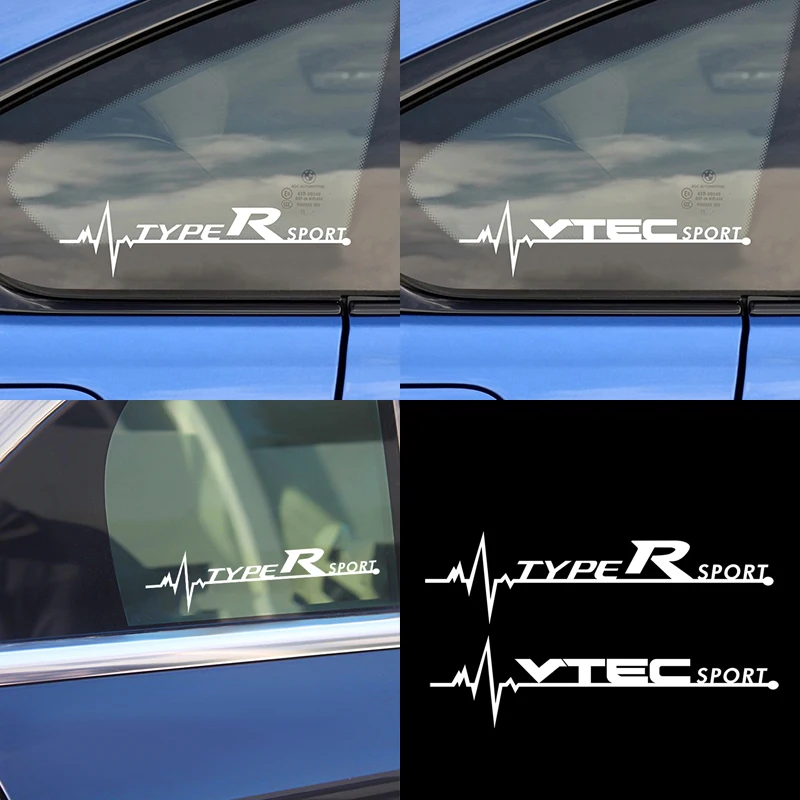 2 шт. для Honda Civic TYPER VTEC автомобильный Стайлинг боковые окна светоотражающие