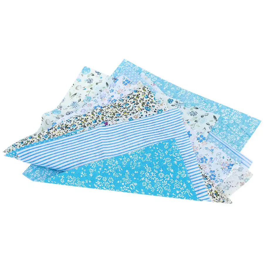 Хлопчатобумажная ткань с принтом Blue Lake различные красивые узоры для шитья