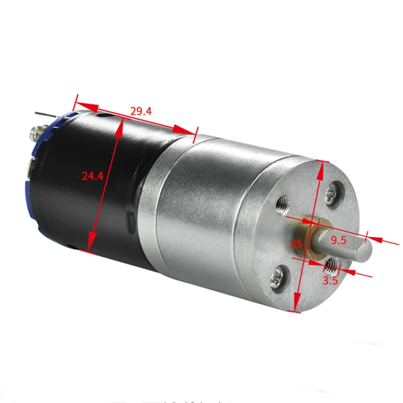 

370 Gear Motor DC 6V 12V 24V Reduction Speed 23rpm To 1931rpm PWM Controller Reverse Metal Gearmotor DIY Engine Boat JGA25-370