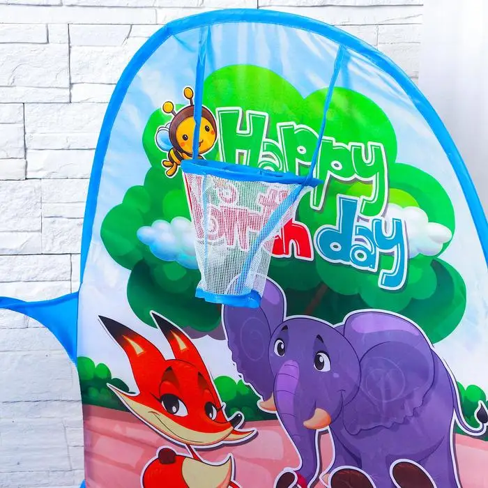 Палатка детская игровая - сухой бассейн для шариков Зверята без шаров | Игрушки и