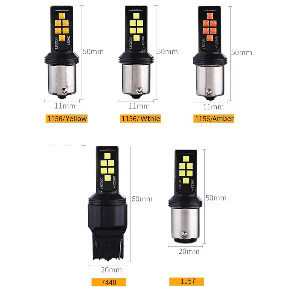 PANDUK 2 шт. 1156 P21W BA15S 1157 BAY15D Поворотная сигнальная лампа T20 W21W 7440 W21/5 Вт 7443 BAU15S