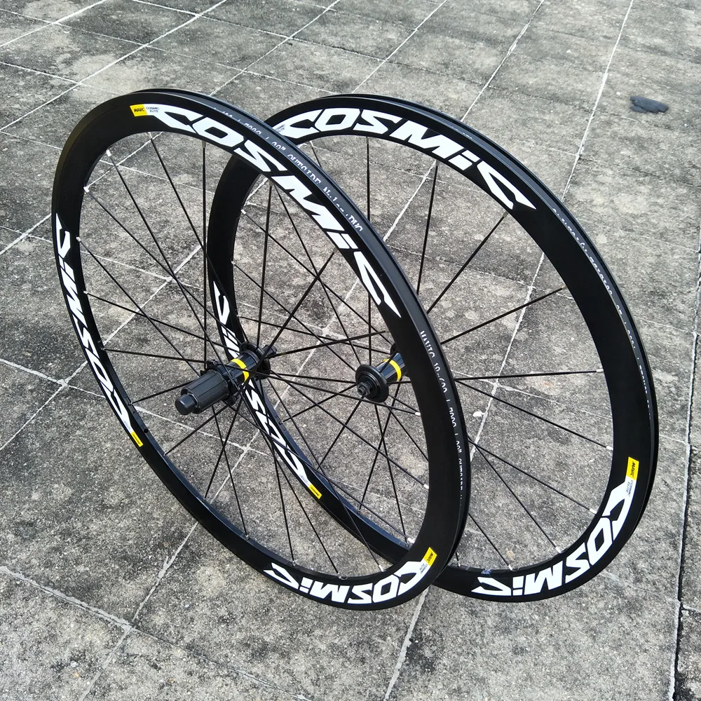 Verkauf Original Heißer Verkauf 700C 40mm Felgen Aluminium Legierung V Bremsscheibe 7/11 Geschwindigkeit Cosmic Elite Bike Räder BMX Straße Fahrrad Laufradsatz