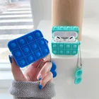 Оживите стресс игрушки Fidget Пузырь Мягкий силиконовый чехол для IPad Air накладки на возраст 1, 2, Беспроводной наушники зарядным устройством крышка Веселый Чехол s для Airpods