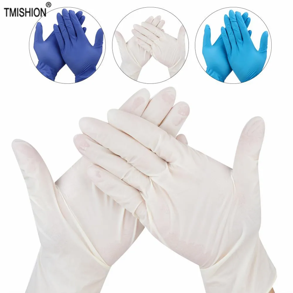 50 пар одноразовые латексные перчатки для тату универсальная нитриловая перчатка