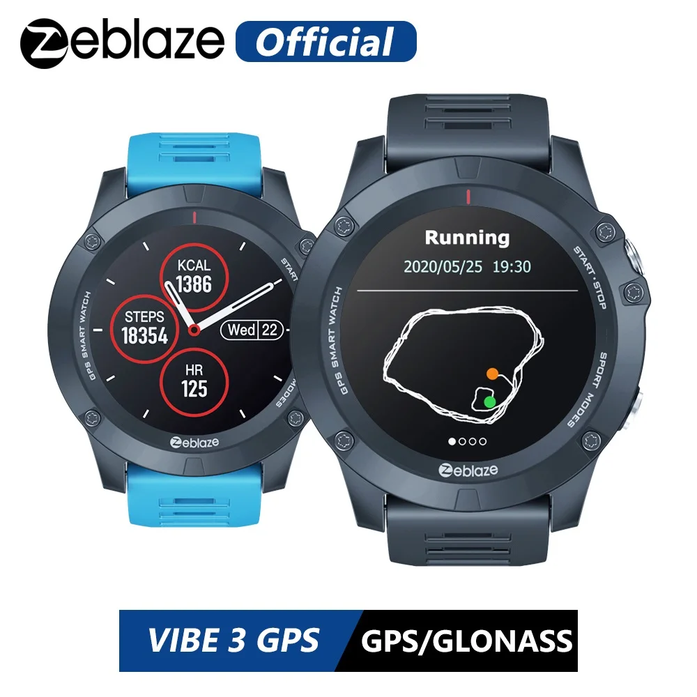 Новинка 2021 Смарт часы Zeblaze VIBE 3 с GPS пульсометром несколькими спортивными режимами