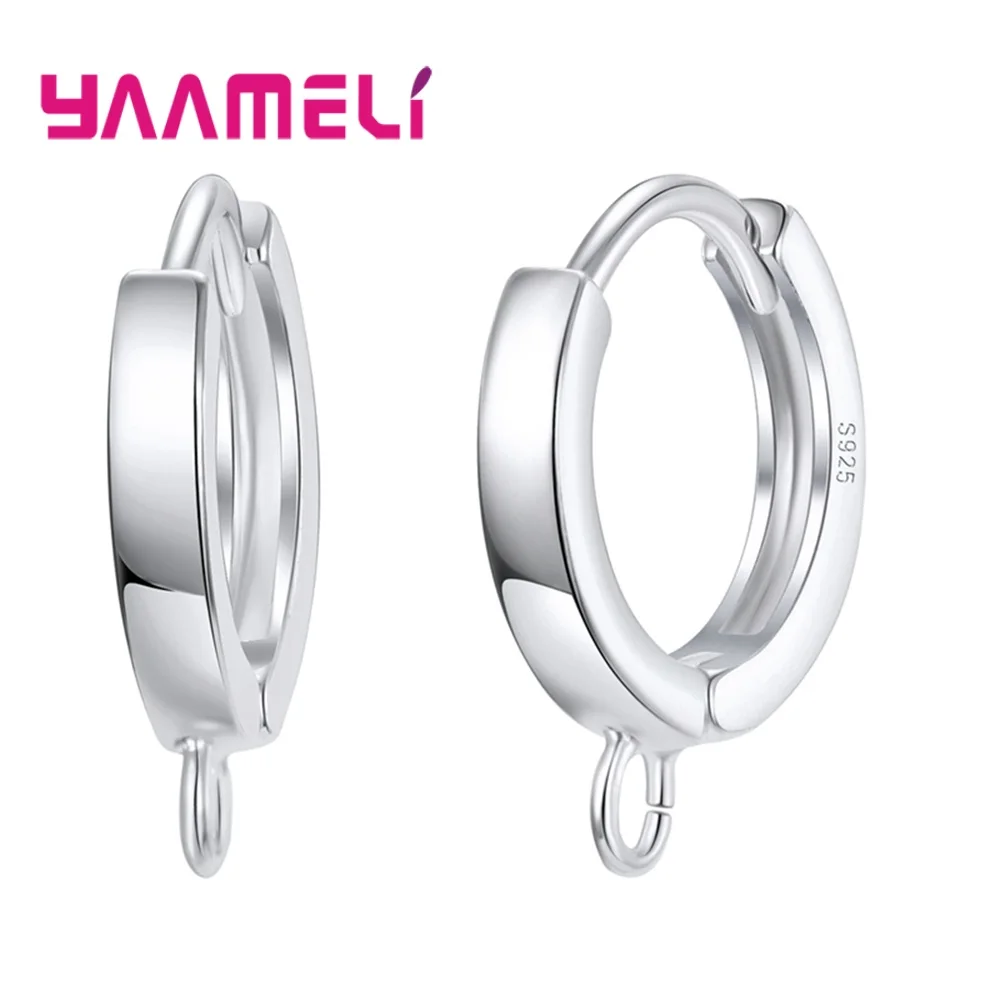 

Fast Delivery Women Girls 925 Sterling Silver Earrings Accessories For Sale Top Quality Fashion Small Hoop Earrings Big Sale