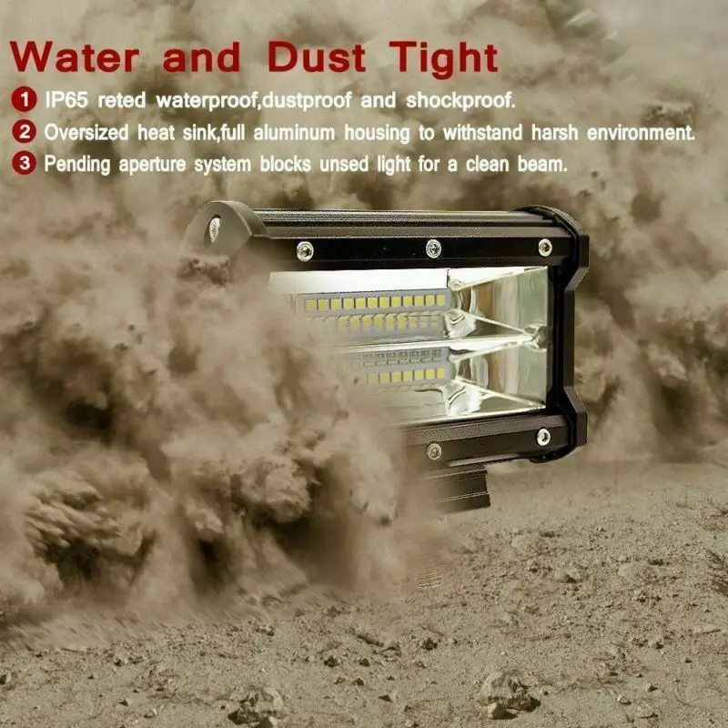 2 шт. 5 144 Вт Светодиодный светильник для работы бар прожектор луч внедорожный 4WD