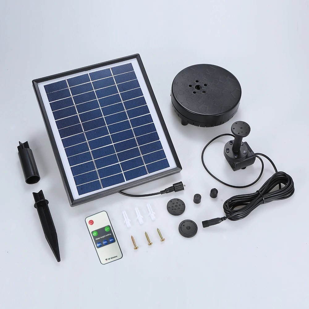 

Solar Power Floating Fountain Water Pump Brushless Motor Solar Fountain for Fish Care Pond Pool Garden Decorative Solar Fountain
