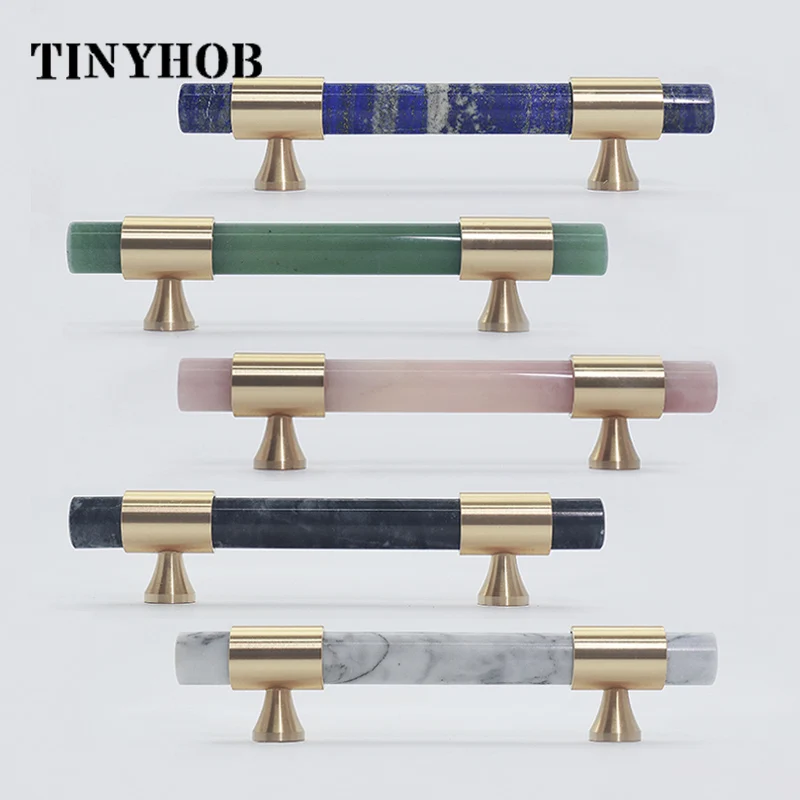 Натуральный камень + латунная ручка и в скандинавском стиле шкаф/шкаф выдвижной