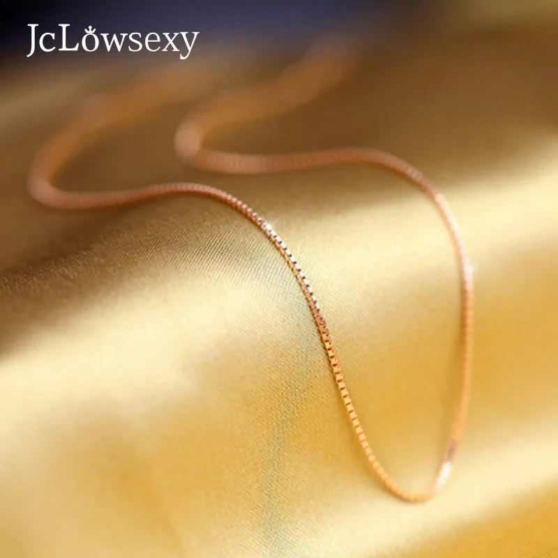 Цепочка Jclowsexy из стерлингового серебра 925 пробы в коробке ожерелье для женщин