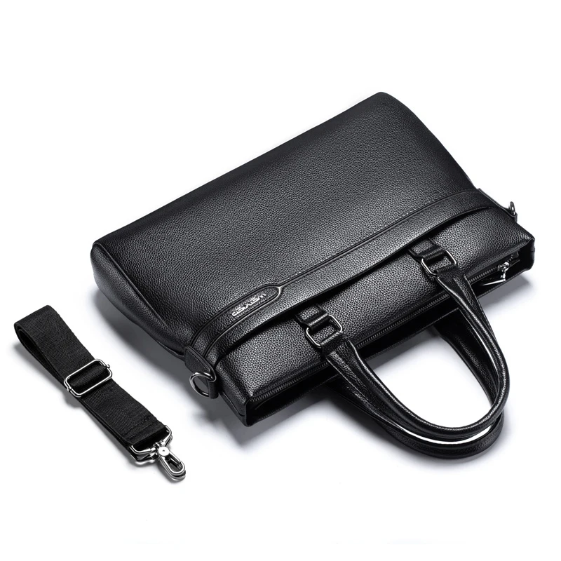 New Men PU Synthetic Leather Shoulder Fashion Business Bags Tote Male handbag Bag For Document Laptop Briefcases Bag Hot Sell