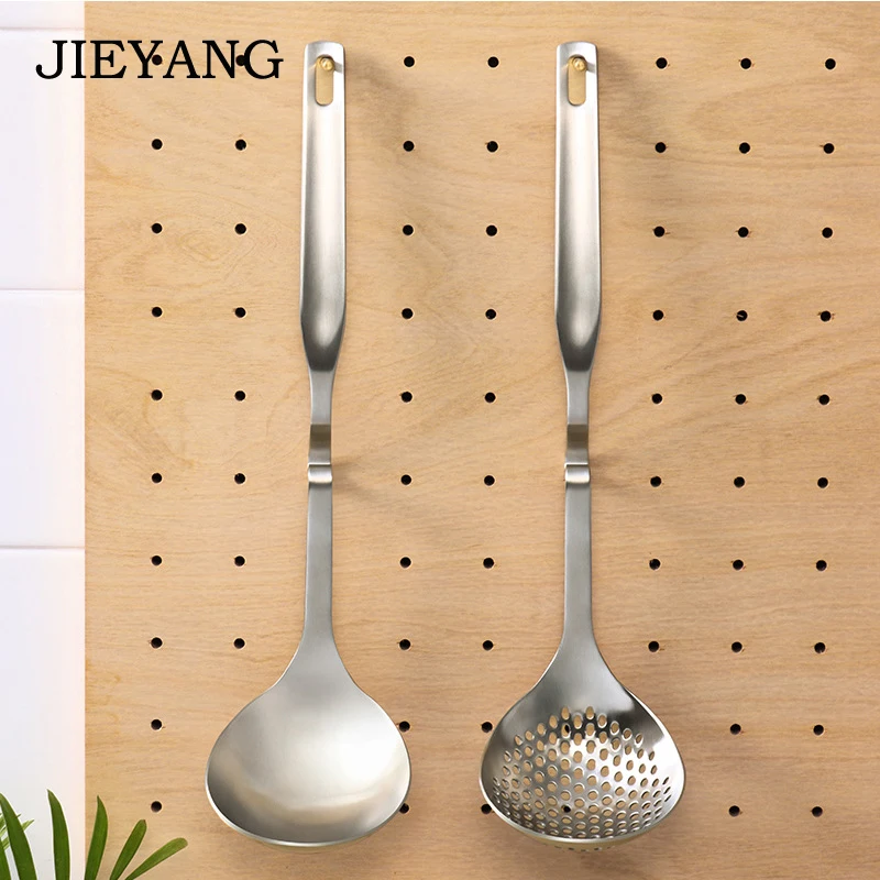 Прочная портативная большая ложка может висеть из нержавеющей стали