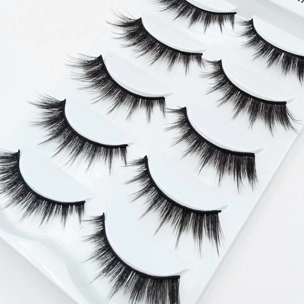 

NEW 5pairs Mink Eyelashes 3D Mink Lashes Thick HandMade Full Strip Lashes Cruelty Free Mink Lashes False Eyelashes Makeup