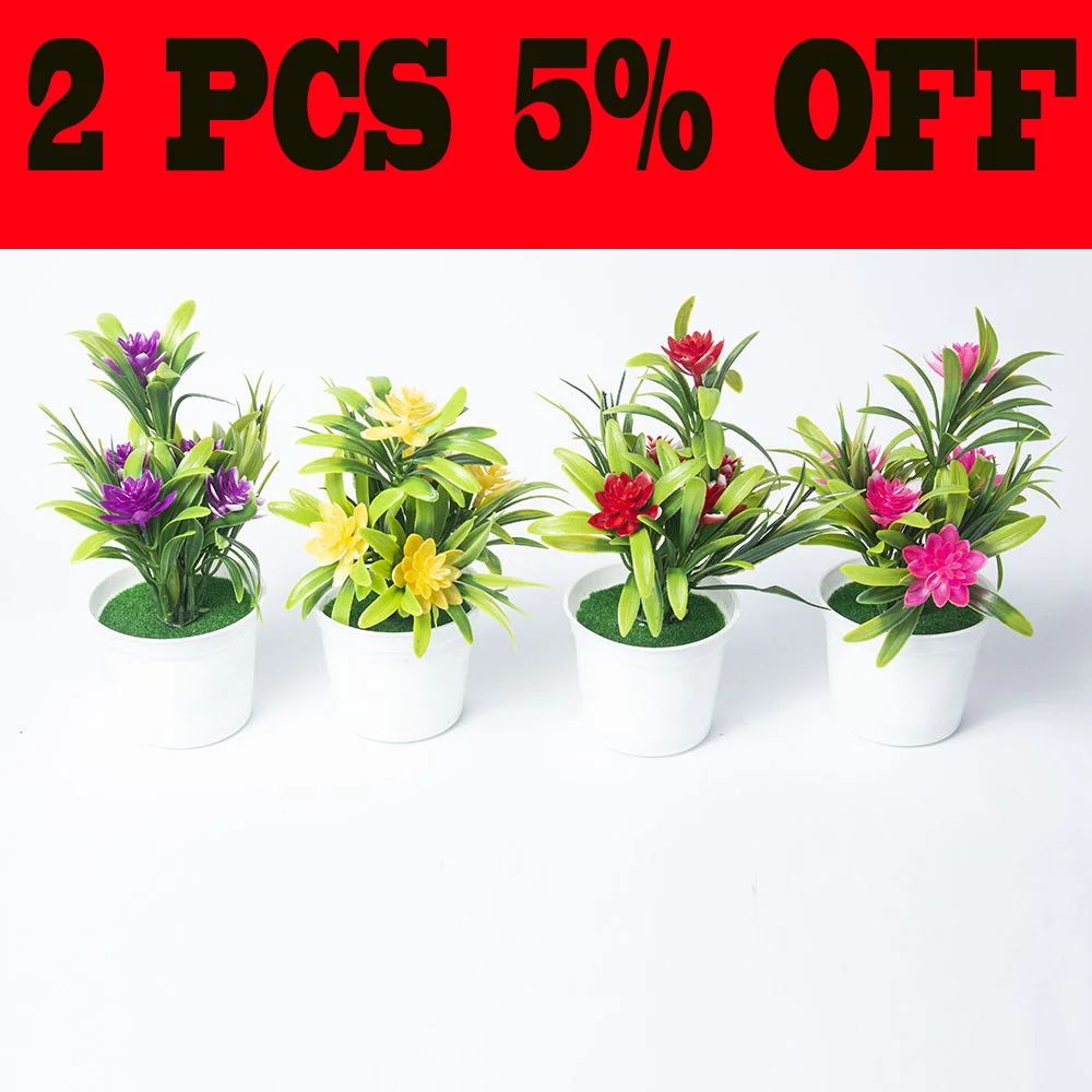 Искусственное Моделирование в горшке маленькие цветы лотоса искусственная