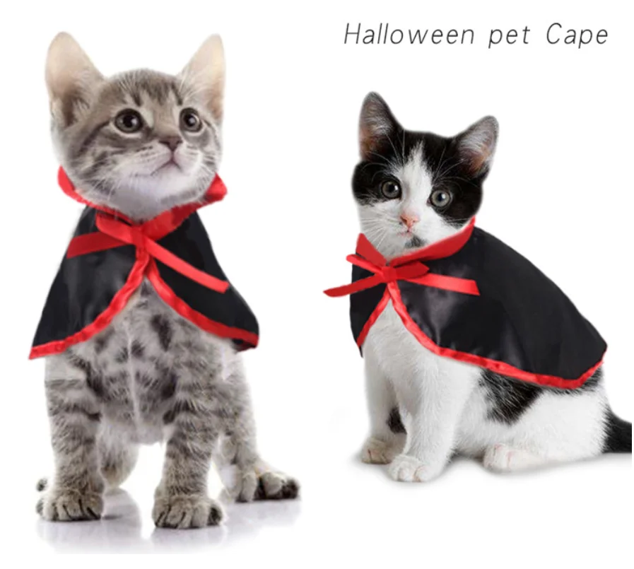 60 шт./лот накидка для домашних животных на Хэллоуин плащ вампира собак и кошек