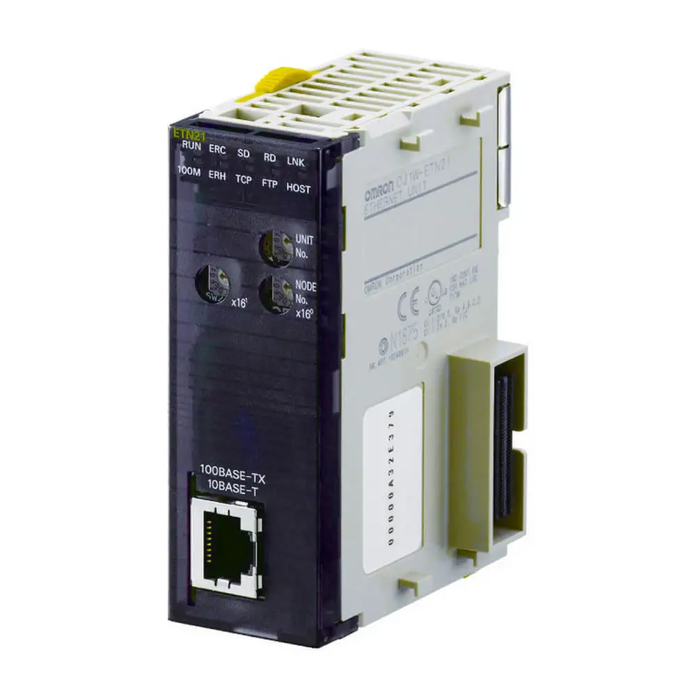CJ1W-ETN21 Ethernet-блок для CJ-series 100Base-TX и 10 Base-T 1 разъем RJ45 TCP/IP UDP/IP socket услуги FTP SMTP |