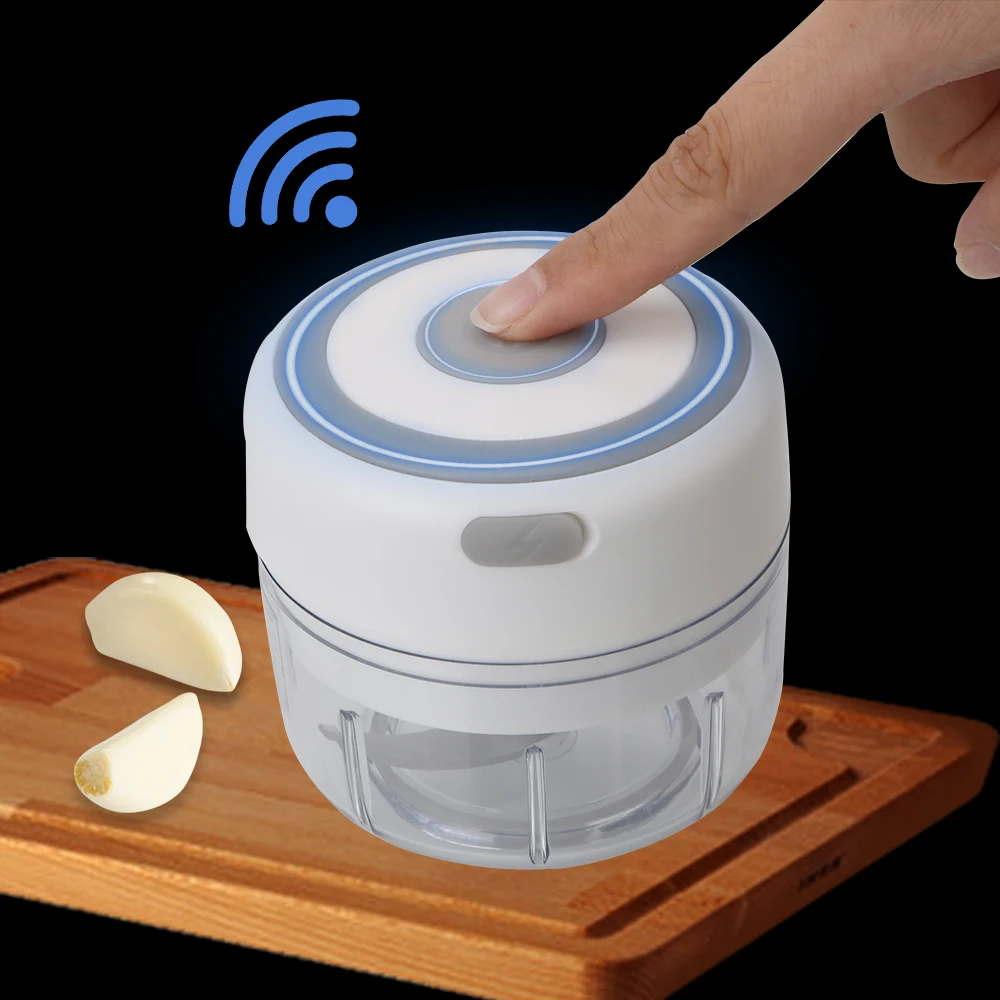 

100 мл/250 мл Электрический Беспроводной зарядка через USB измельченный свежий красный для удаления отходов и стебли имбирь мини-чеснок машина ...