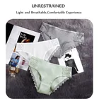 Женские трусики 2020 года, Однотонные трусы для девочек, сексуальное кружевное белье, удобное нижнее белье для женщин, трусы с низкой посадкой