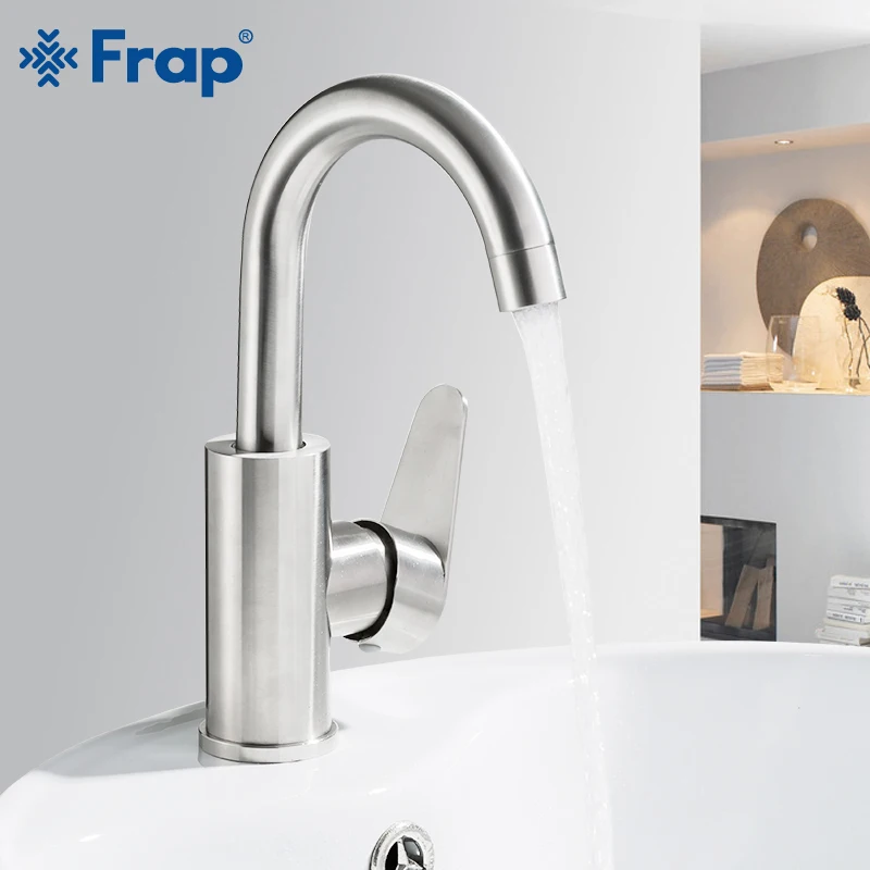 Смесители для раковины FRAP смеситель кран воды из нержавеющей стали в ванной
