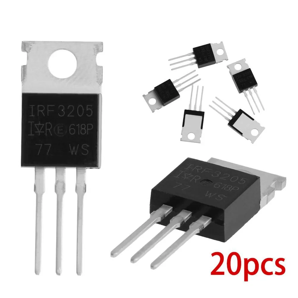 

Universal IRF3205 Power Transistor 20pcs 55V/110A Accessory HEXFET IRF