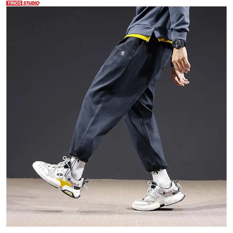 Дропшиппинг японские бегуны леггинсы брюки мужские однотонные прямые уличная