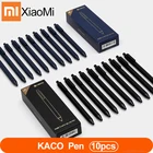 10 шт.лот Xiaomi KACO 0,5 мм знак ручка Гладкие Черные чернила прочный подписи 2 вида цветов для студентов школыофиса