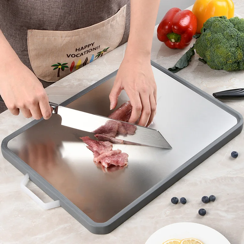 

Kitchen Double Sided Chopping Board Multifunctional Kitchen Cutting Board Vegetable Fruits Food Chopping Block
