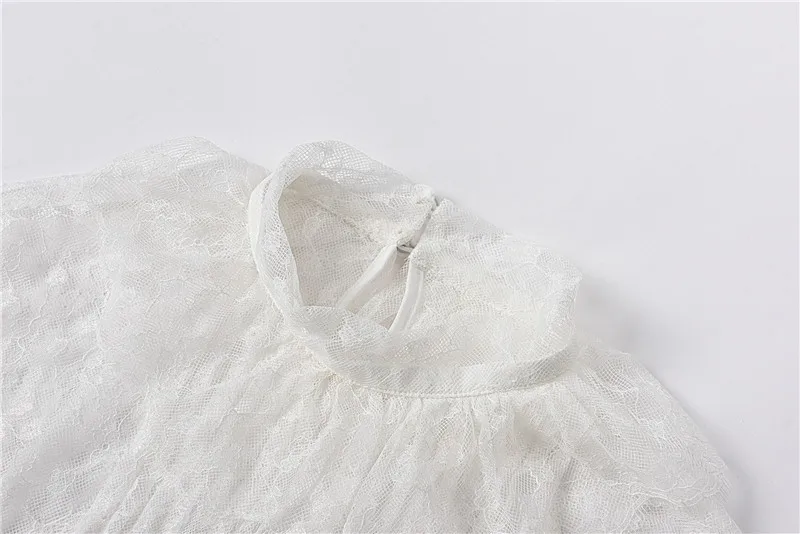 

Runway Designers Tops Women 2021 Spring Autumn Elegant Ruffles Long Sleeve White Lace Blouses Womens Loose Blusa Feminina